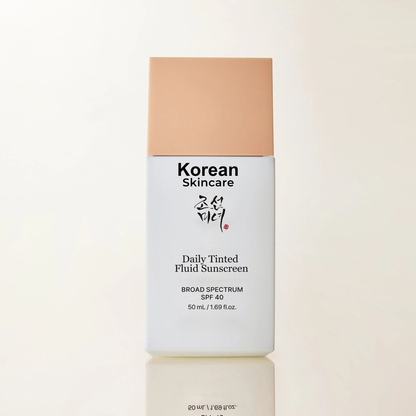 Korean Skincare Tinted Fluid Sunscreen
