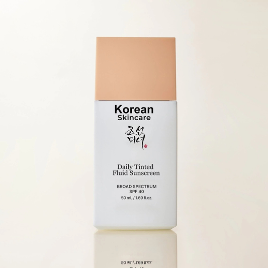 Korean Skincare Tinted Fluid Sunscreen